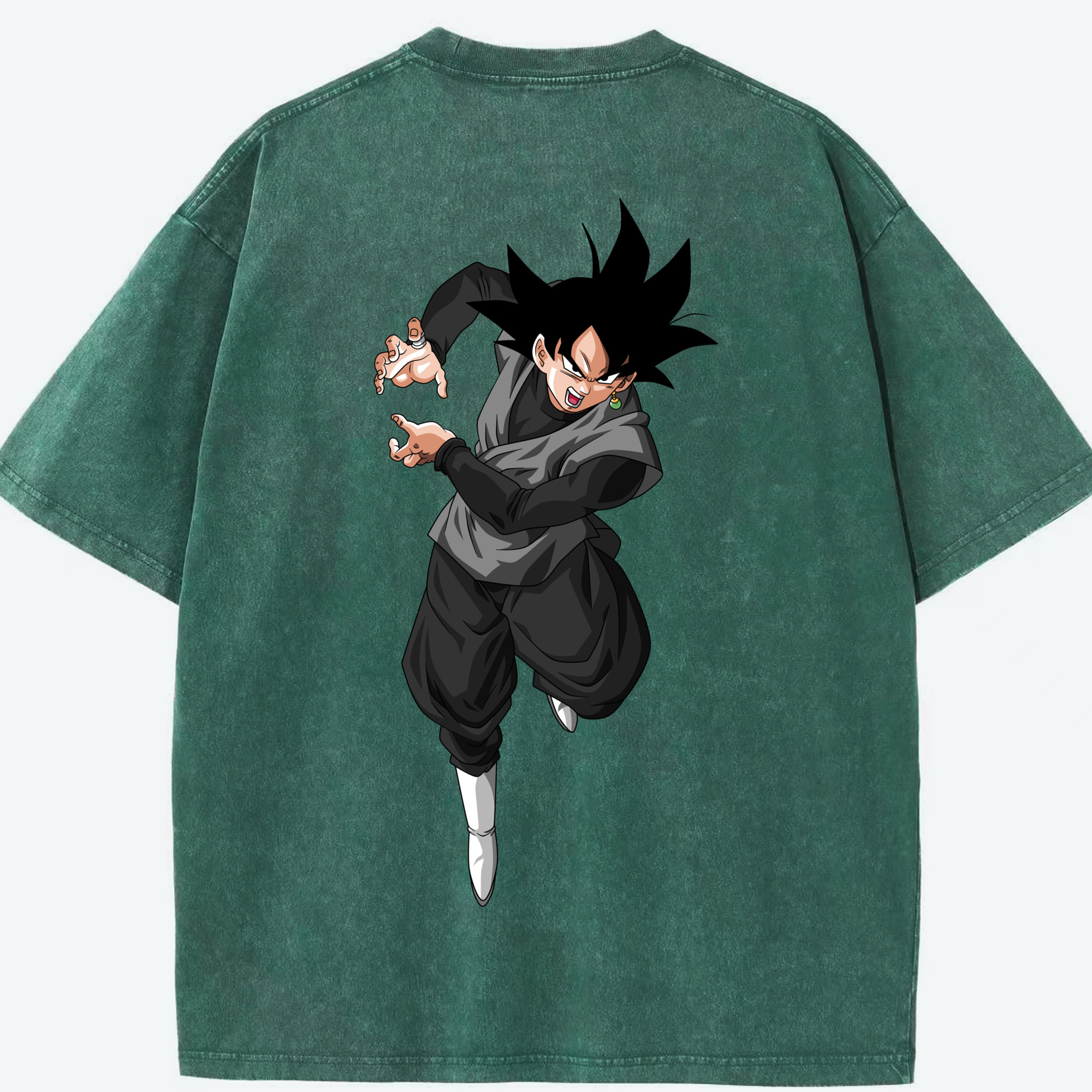（画像用） ドラゴンボール ベジータ四世（Bejīta Yonsei）DRAGON BALL Vegeta IV 綿100% ヴィンテージ風 半袖Tシャツ（背面プリント）